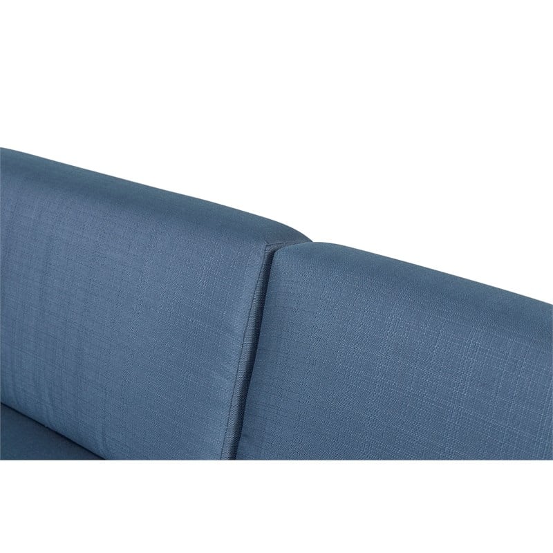 Sardinia Aluminum Frame Outdoor Sectional Sofa - Blue Cushions