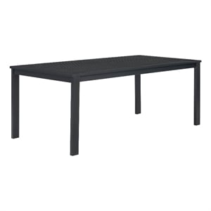Sardinia Outdoor Aluminum Dining Table - Black