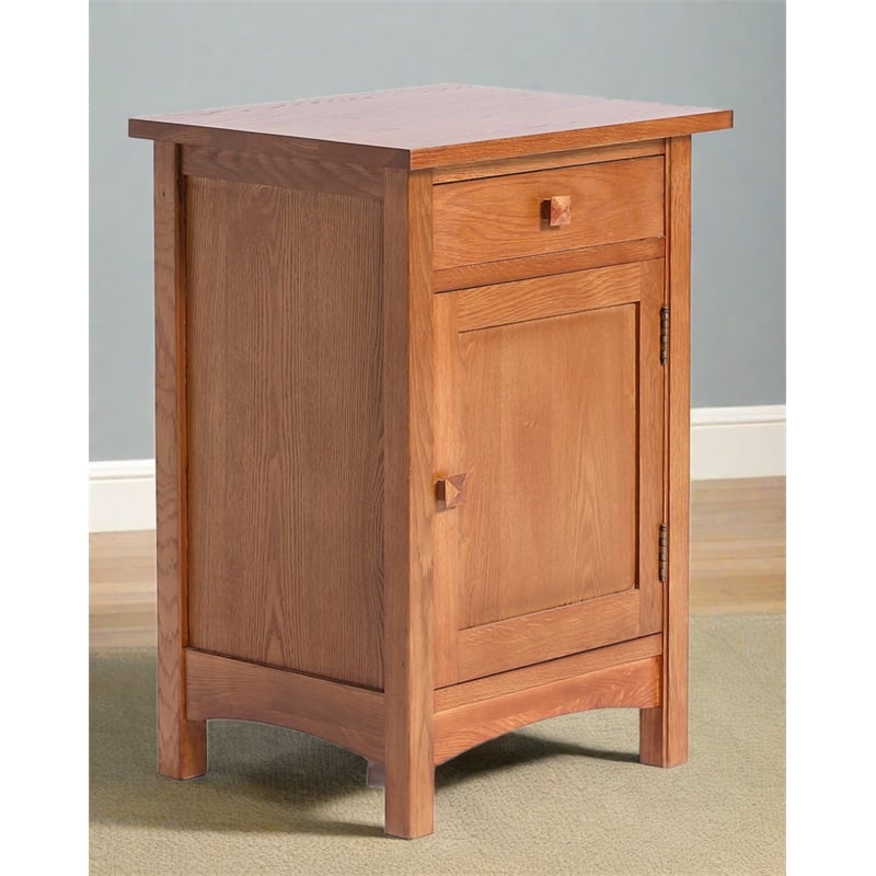 Mission 1 Door 1 Drawer Nightstand - Michael's Cherry