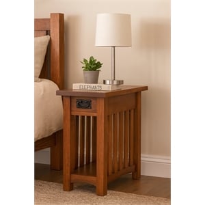 Mission Arts & Crafts 1 Drawer Side Table Michael's Cherry