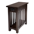 Mission Arts & Crafts 1 Drawer Side Table Walnut