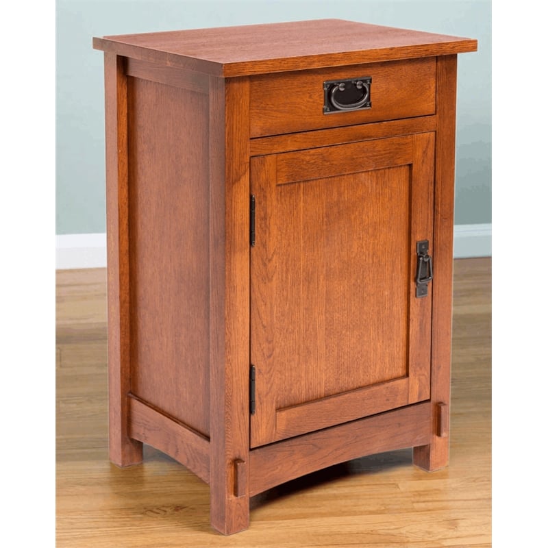 Mission / Arts and Crafts 1 Door 1 Drawer Nightstand