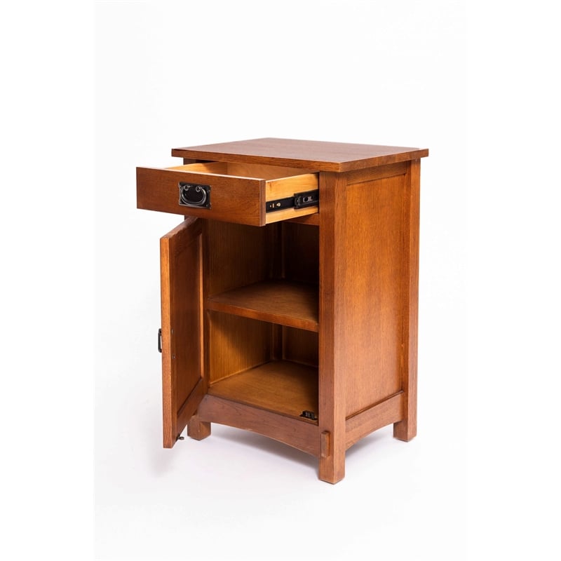 Mission / Arts and Crafts 1 Door 1 Drawer Nightstand
