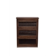 Mission Craftsman Style Oak Barrister Bookcase - 3 Stack - Walnut
