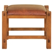 Mission Spindle Stool - Quarter Sawn Oak & Leather - Walnut