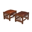 Mission Spindle Stool - Quarter Sawn Oak & Leather 1515 RL