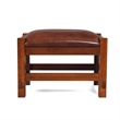Mission Spindle Stool - Quarter Sawn Oak & Leather 1515 RL