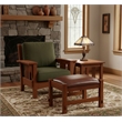 Mission Spindle Stool - Quarter Sawn Oak & Leather 1515 BL