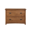 Mission Oak 2 Drawer Lateral File Cabinet - Walnut