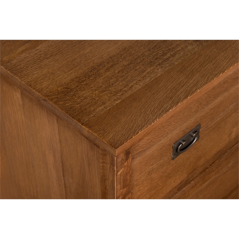 Mission Oak 2 Drawer Lateral File Cabinet - Walnut