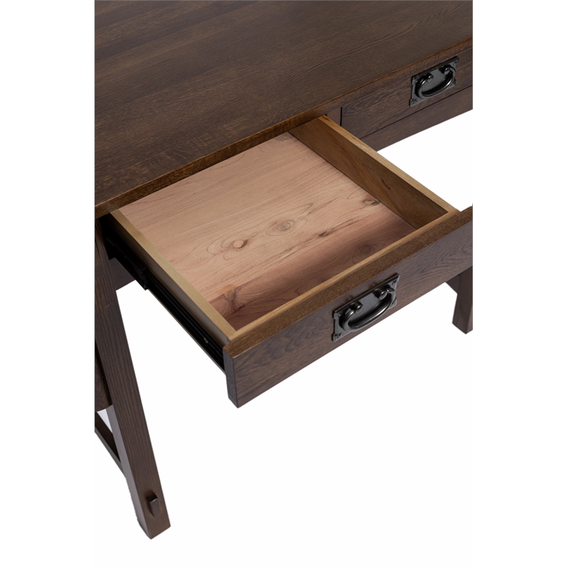 Mission Quarter Sawn Oak Writing Desk - Walnut