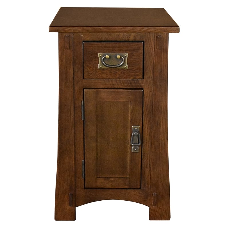 Mission Tapered Leg Narrow Nightstand - Michael's Cherry (MC-A)