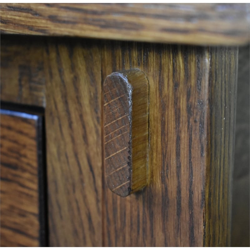 Mission Tapered Leg Narrow Nightstand - Michael's Cherry (MC-A)
