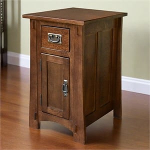 Mission Tapered Leg Narrow Nightstand - Michael's Cherry (MC-A)
