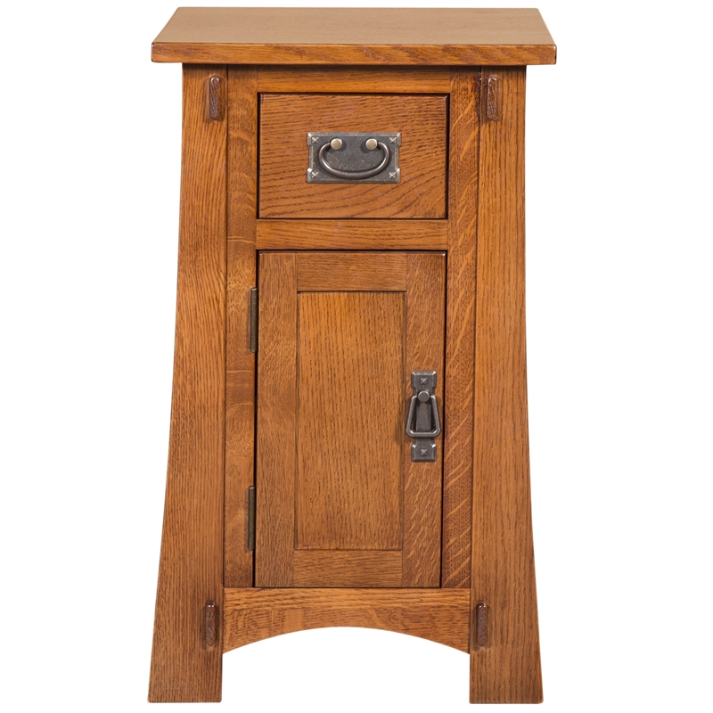 Mission Tapered Leg Narrow Nightstand - Walnut