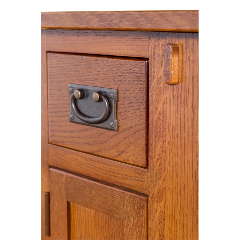 Mission Tapered Leg Narrow Nightstand - Walnut