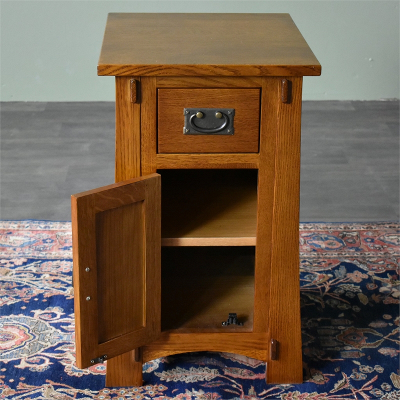 Mission Tapered Leg Narrow Nightstand - Walnut
