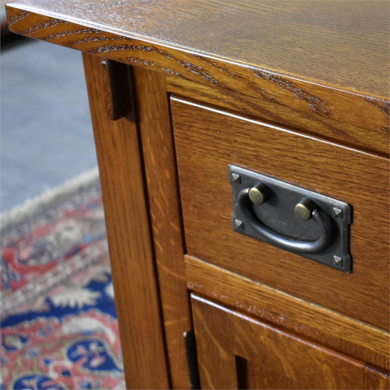 Mission Tapered Leg Narrow Nightstand - Walnut