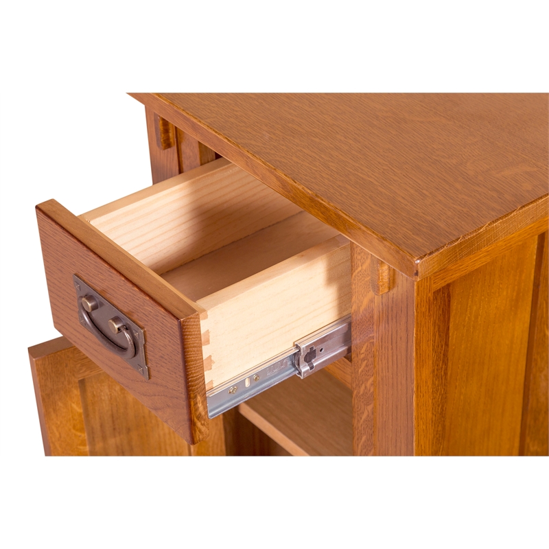 Mission Tapered Leg Narrow Nightstand - Walnut