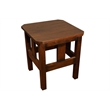 Mission Oak Slat End Table Walnut