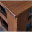 Mission Solid Oak Square End Table with Cut Outs - Michael's Cherry (MC1)