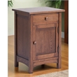 Mission 1 Door 1 Drawer Nightstand - Walnut stain