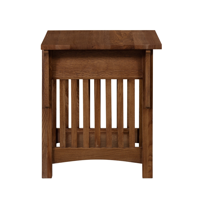 Mission 1 Drawer Crofter End Table - Model A19 - Walnut