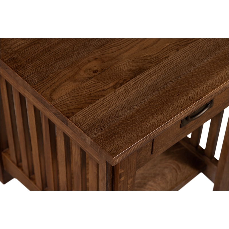 Mission 1 Drawer Crofter End Table - Model A19 - Walnut