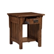 Mission 1 Drawer Crofter End Table - Model A19 - Walnut