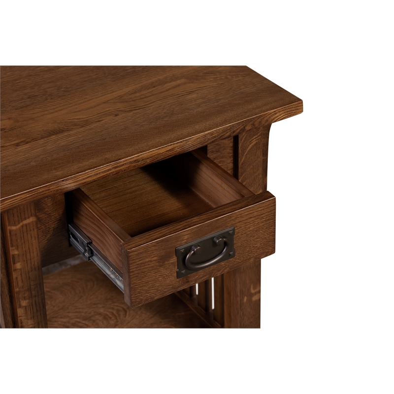 Mission 1 Drawer Crofter End Table - Model A19 - Walnut