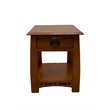 Mission Quarter Sawn White Oak 1 Drawer Inlay End Table