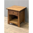 Mission Style Solid Quarter Sawn Oak Keyhole End Table