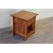 Mission Style Solid Quarter Sawn Oak Keyhole End Table