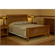 Mission Quarter Sawn Oak 5 Drawer Library Desk - Walnut