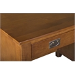 Mission Quarter Sawn Oak 5 Drawer Library Desk - Walnut