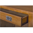 Mission Quarter Sawn Oak 5 Drawer Library Desk - Walnut