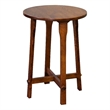 Arts and Crafts / Mission Style Oak Round End Table - Walnut