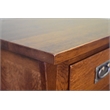 Mission Style Solid Quarter Sawn Oak Keyhole Nightstand - Walnut
