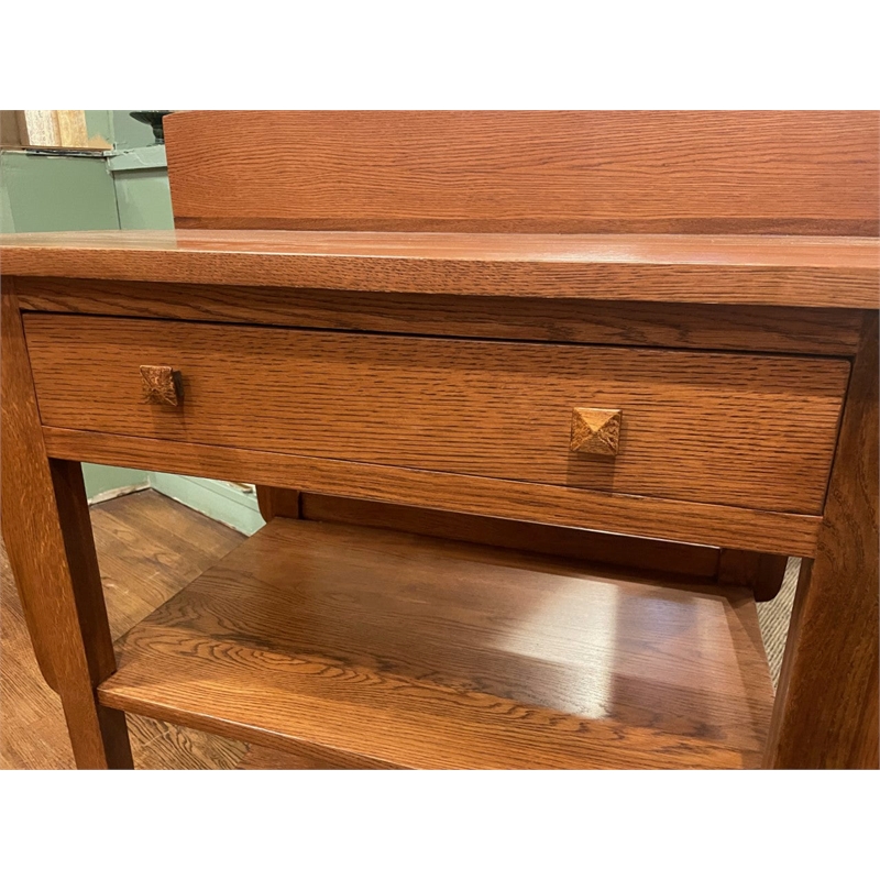 Mission 2 Drawer And Open Shelves Sideboard / Console Table - Michael's Cherry