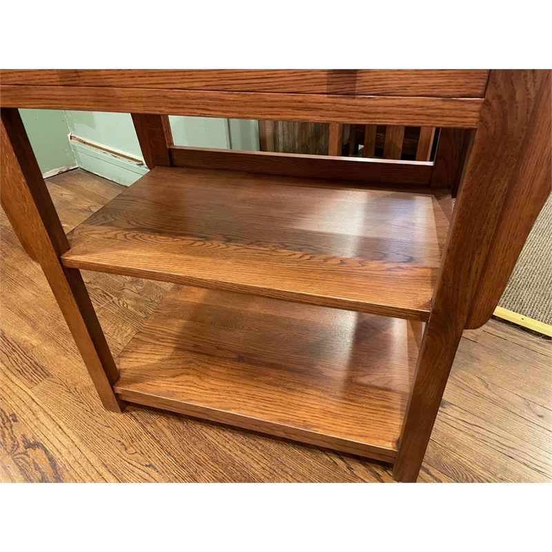 Mission 2 Drawer And Open Shelves Sideboard / Console Table - Michael's Cherry