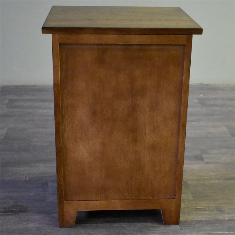 Mission Quarter Sawn Oak 3 Drawer Nightstand - Walnut