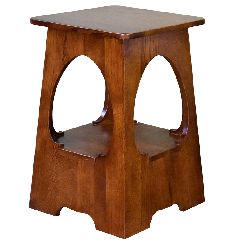 Arts and Crafts / Mission Style Taboret End Table - Walnut