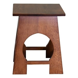 Arts and Crafts / Mission Style Taboret End Table - Walnut