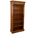 Crafters and Weavers Legacy Open Bookcase - Light Brown Walnut