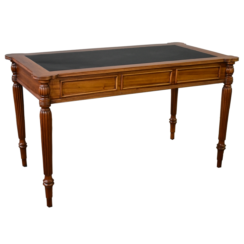 Crafters and Weavers Legacy Leather Top Desk - Light Brown Walnut