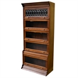 Crafters and Weavers Legacy 5 Stack Barrister Bookcase - Light Brown Walnut