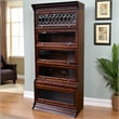 Crafters and Weavers Legacy 5 Stack Barrister Bookcase - Brown Walnut