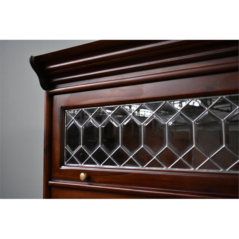 Crafters and Weavers Legacy 5 Stack Barrister Bookcase - Brown Walnut