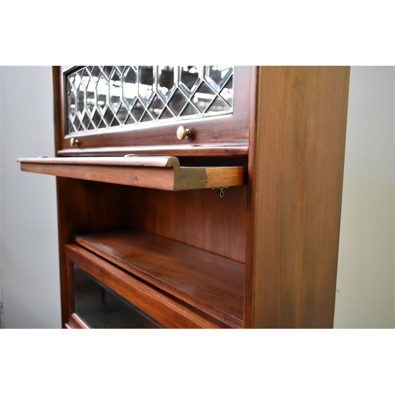 Crafters and Weavers Legacy 5 Stack Barrister Bookcase - Brown Walnut