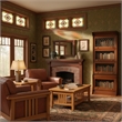 Crafters and Weavers Legacy 4 Stack Barrister Bookcase - Light Brown Walnut